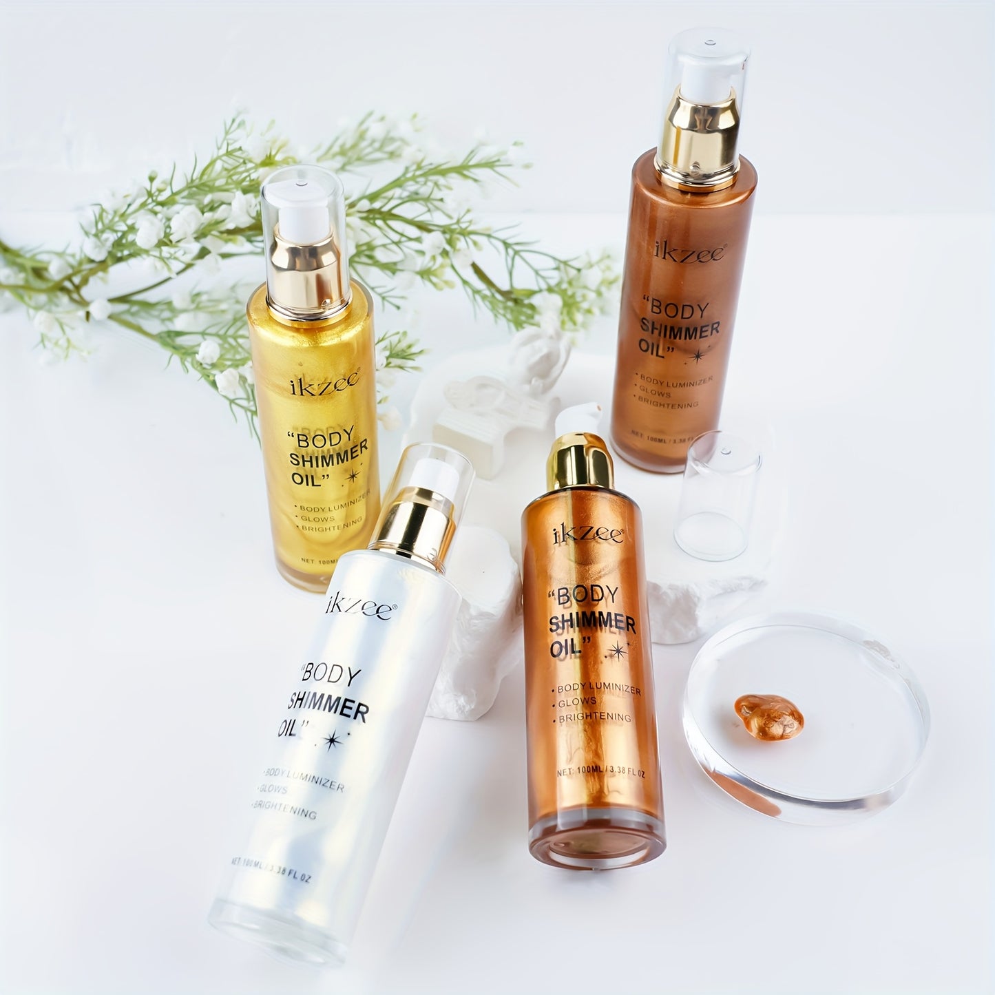 Body Glitter Oil for Radiant Skin and Festive Occasions