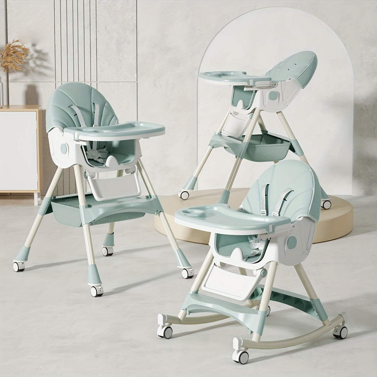 Adjustable Multi-Functional Dining Chair for Youngsters with Tray