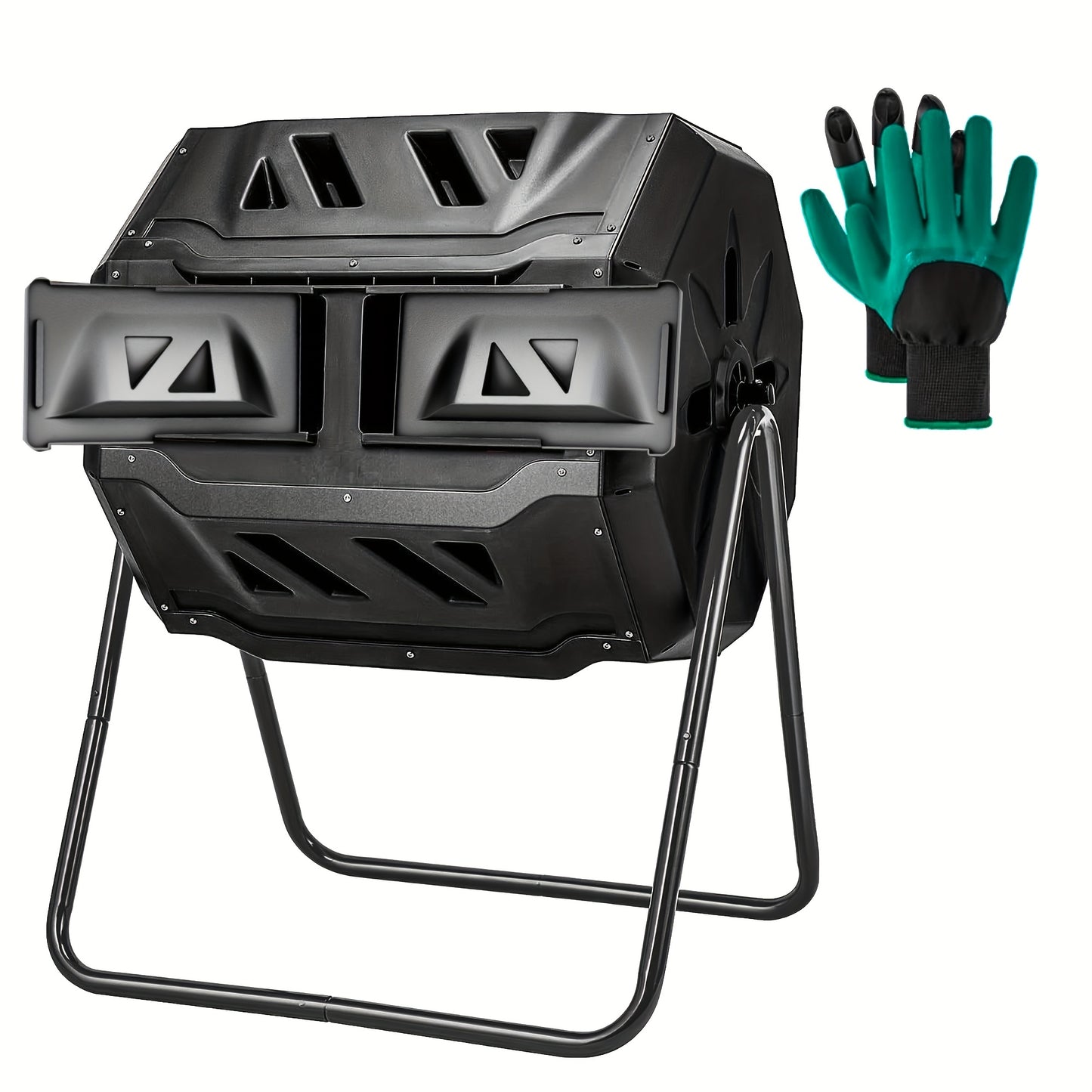 Efficient Dual Chamber Compost Bin for Easy Garden Waste Recycling