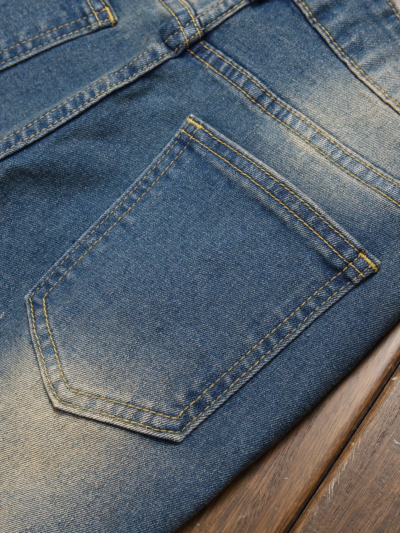 Boys Vintage Inspired Ripped Denim Shorts Stretchy Casual Summer Wear with Elastic Waistband