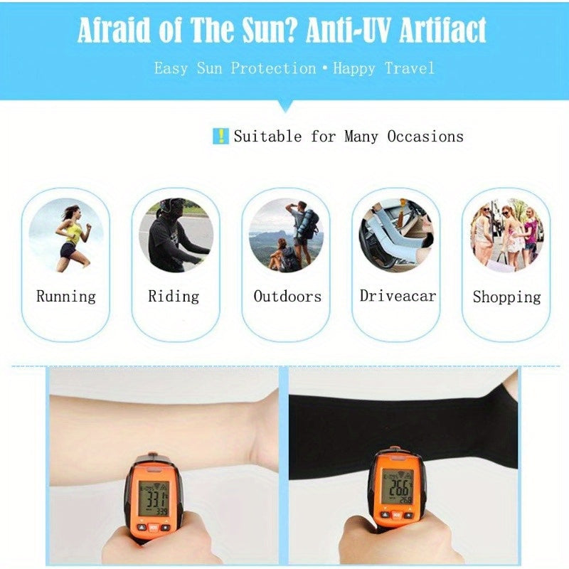 Fashionable Sun Protection Arm Sleeves for Cycling and Driving
