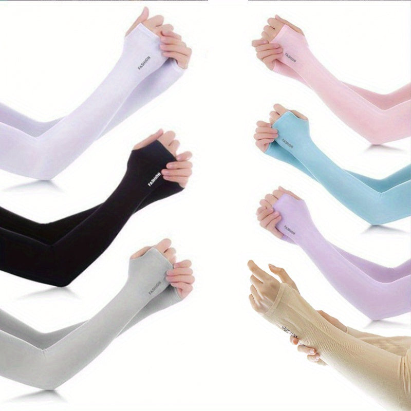 Fashionable Sun Protection Arm Sleeves for Cycling and Driving