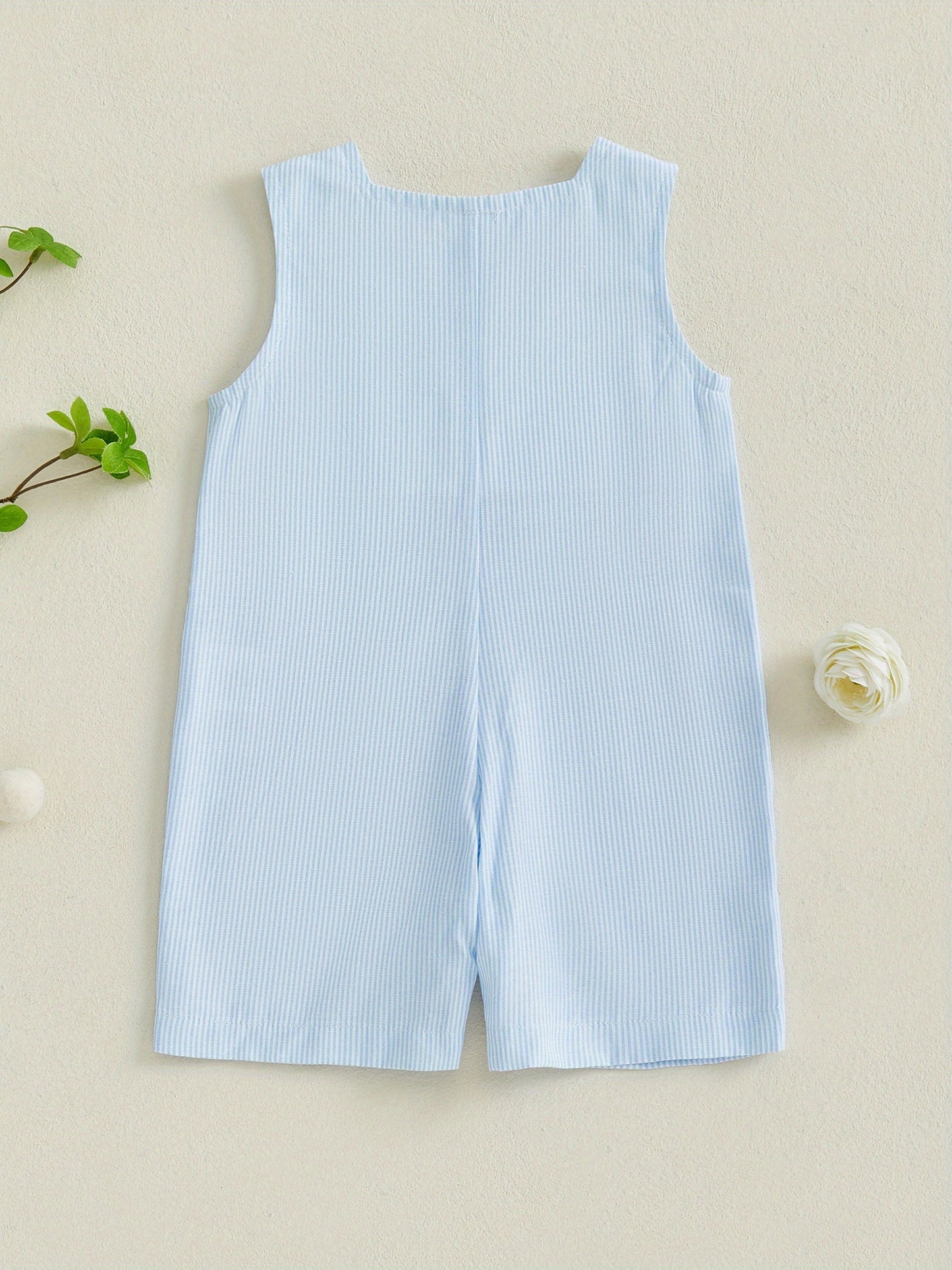 Baby Boy Romper Golf Embroidery Plaid Sleeveless Newborn Jumpsuit Infant Overalls for Summer Outdoor