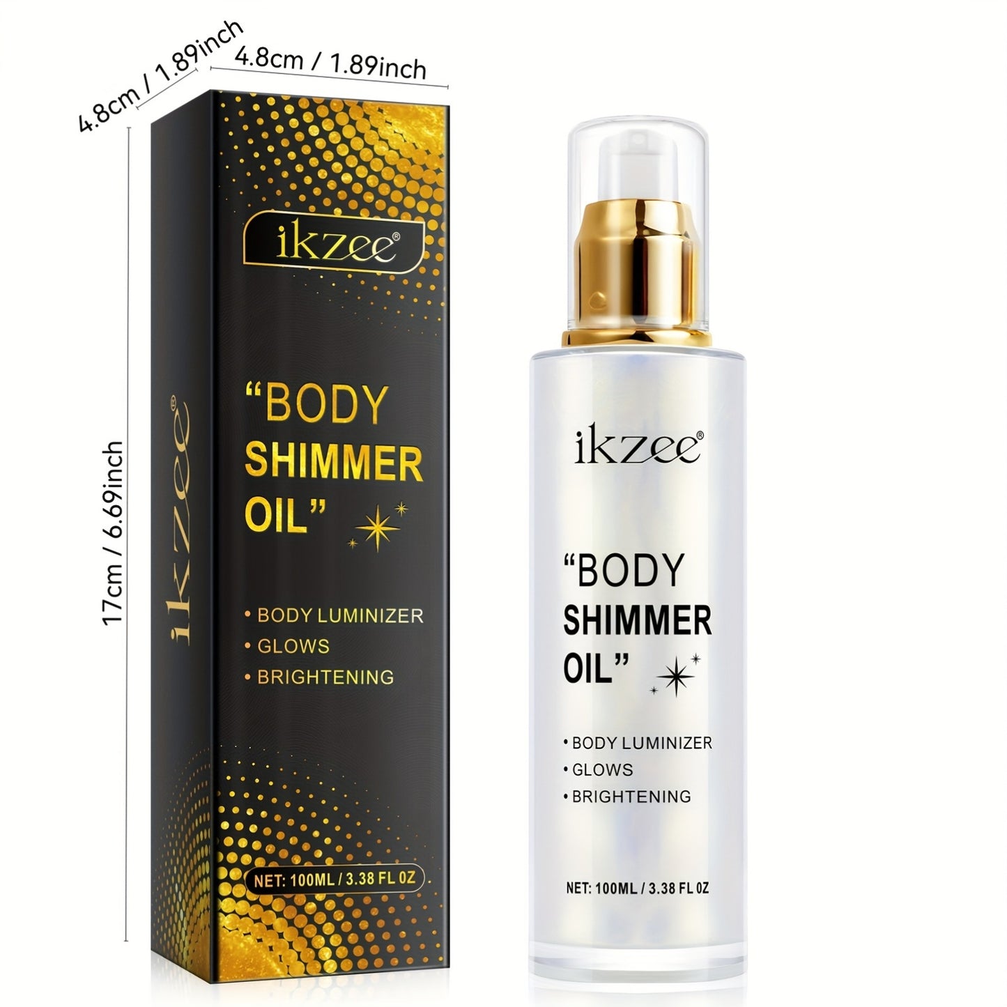 Body Glitter Oil for Radiant Skin and Festive Occasions