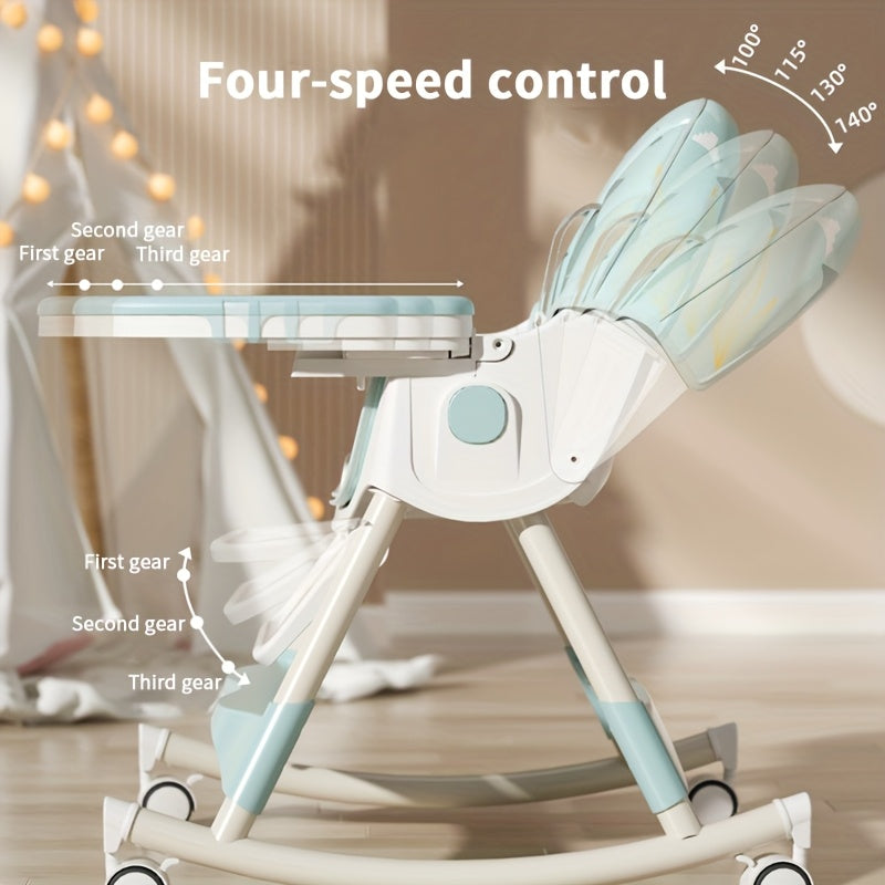 Adjustable Multi-Functional Dining Chair for Youngsters with Tray