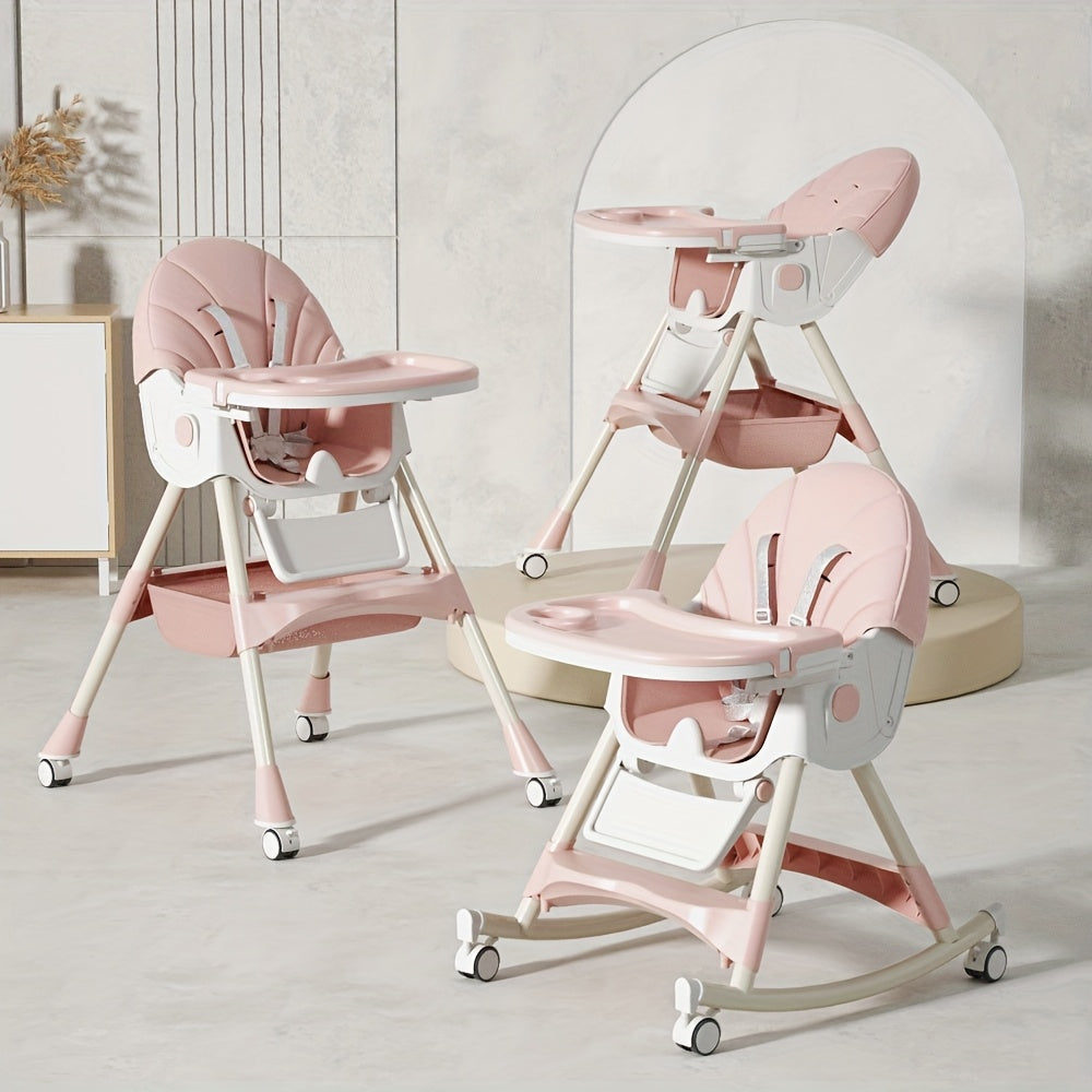 Adjustable Multi-Functional Dining Chair for Youngsters with Tray