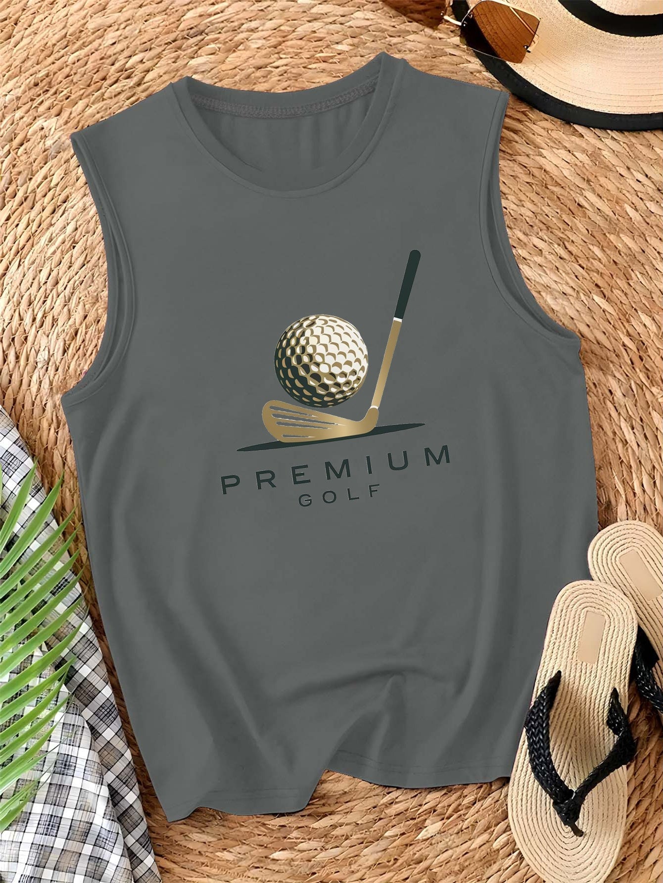 Women's Premium Golf Sleeveless Vest with Stylish Graphic Design