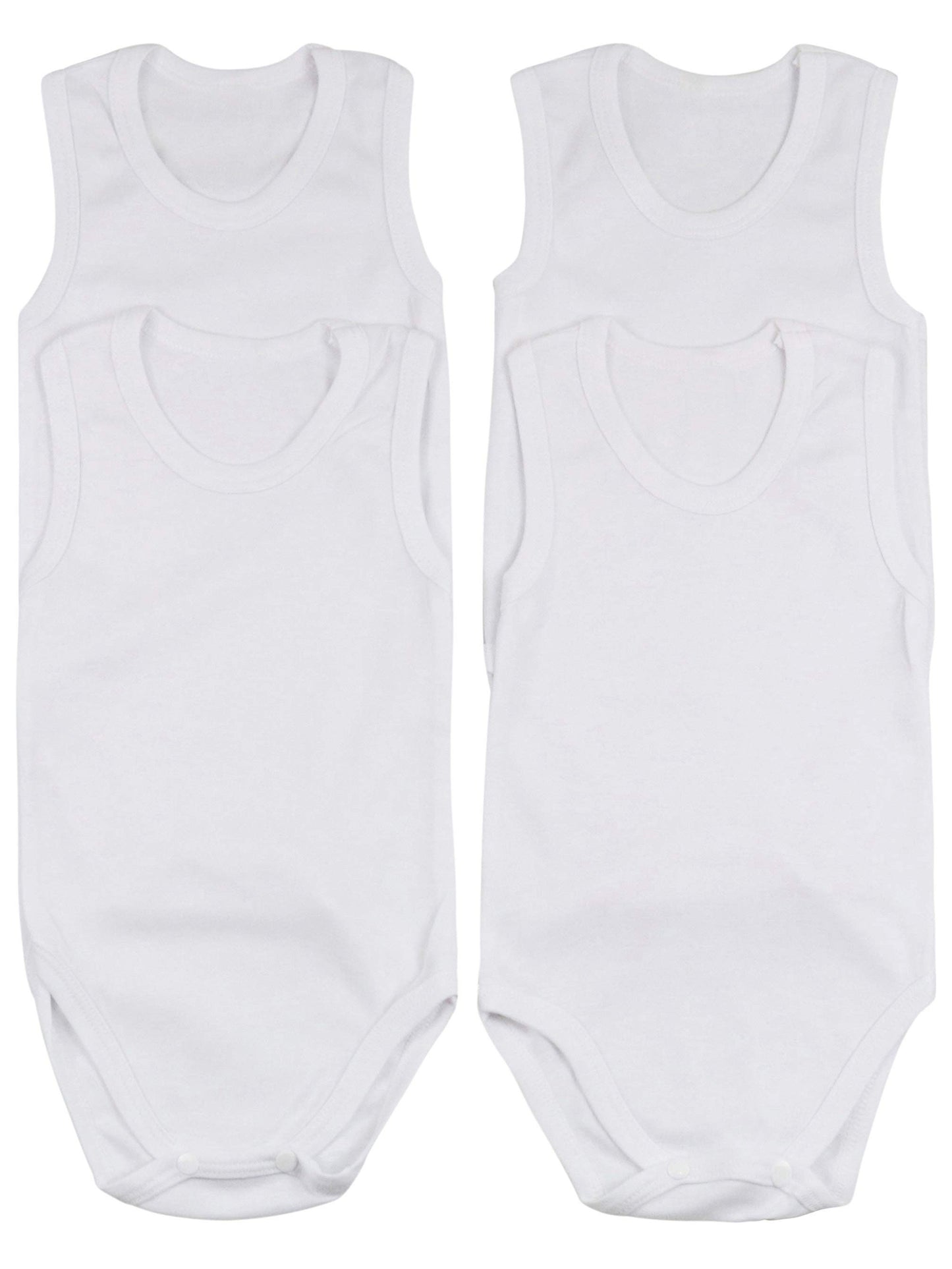 ToBeInStyle Baby Boys' Cartoon Tank Top Bodysuit 4 Pack