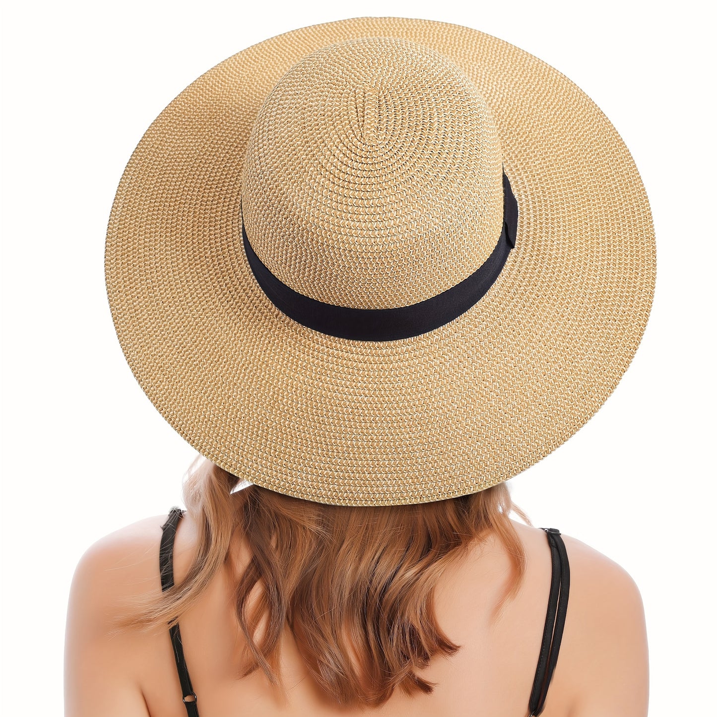 Womens Wide Brim Sun Hat With UV Protection for Beach