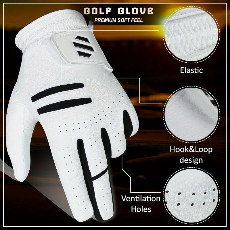 Premium All Weather Golf Gloves for Comfortable Play 2 Pack