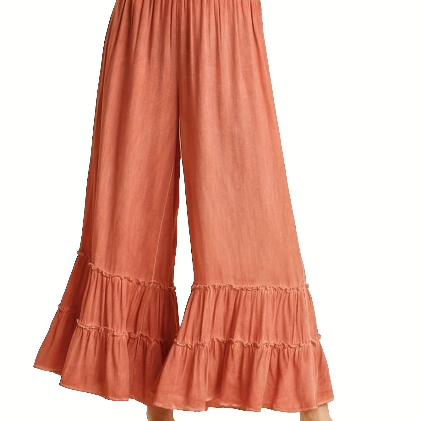 Women's High Waisted Wide Leg Palazzo Pants for Beach Style