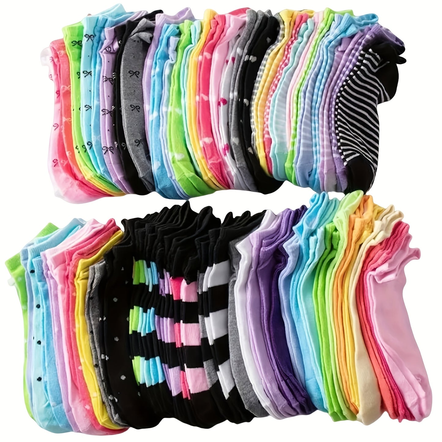 Soft Comfortable Candy-Colored Socks for Women Gift Pack