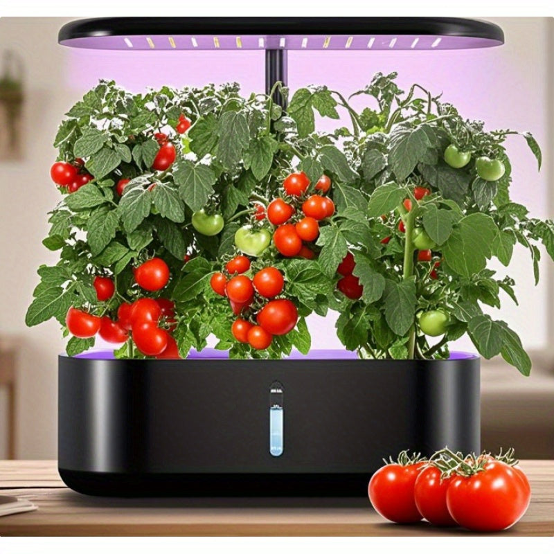 Hydroponics Growing System With 10 Pods And Nutrients 1 Gallon Water Tank Automatic Timer Height Adjustable Indoor Herb Garden Kit With Grow Lights And Quiet Water Pump
