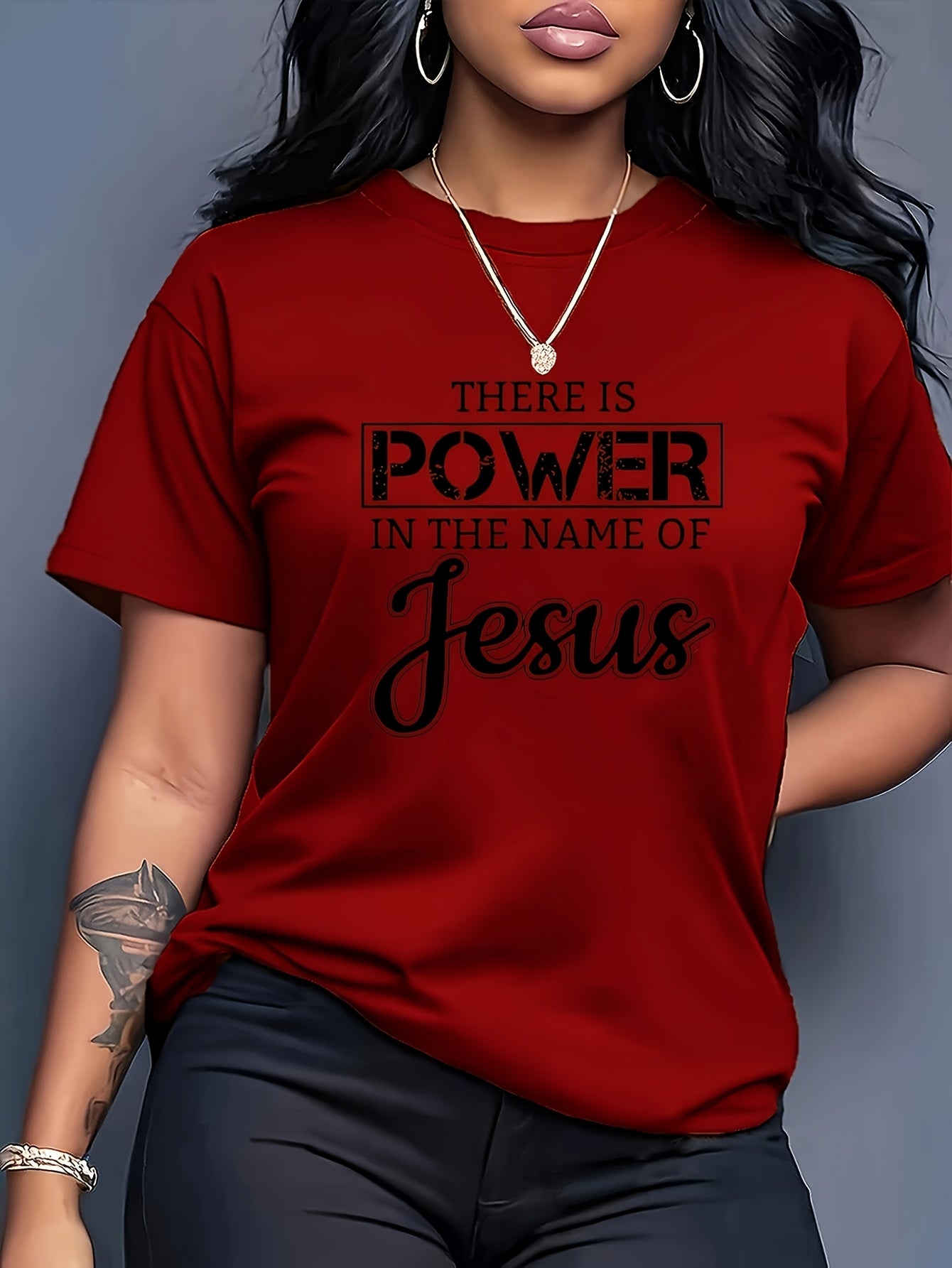 Trendy Cartoon Print Women's Round Neck T-Shirt for Everyday Wear