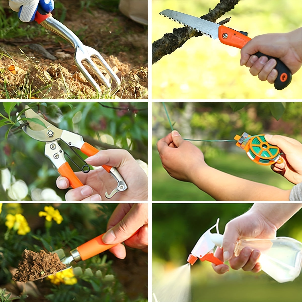 12 Piece Stainless Steel Gardening Tools Set for Women Outdoor Garden Kit with Carrying Suitcase Shovel Trowel Fork Rake Gloves Ideal Christmas Gift