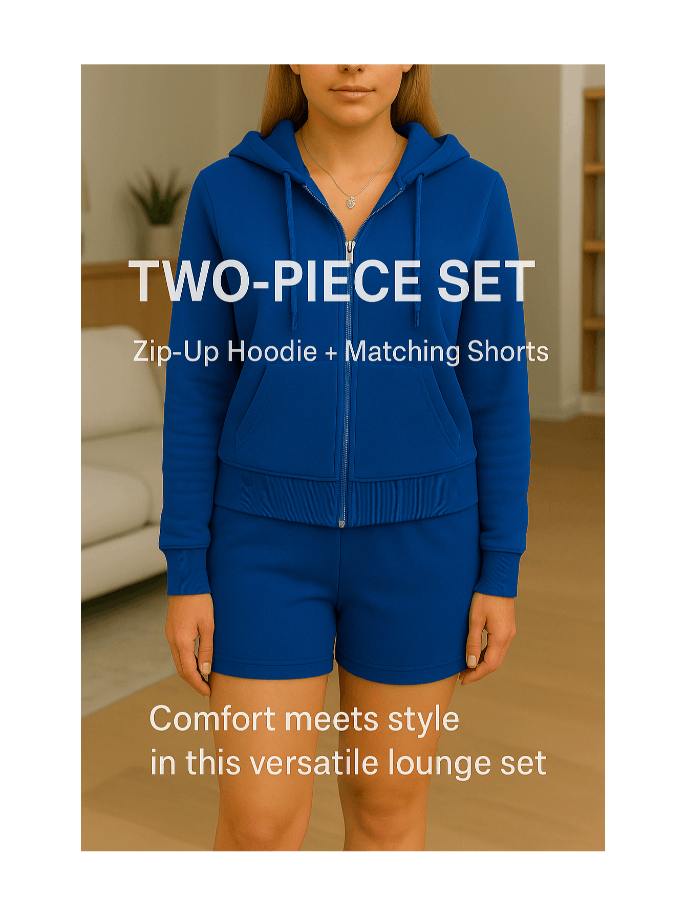 Womens Velour Tracksuit Set with Athletic Zip Up Hoodie