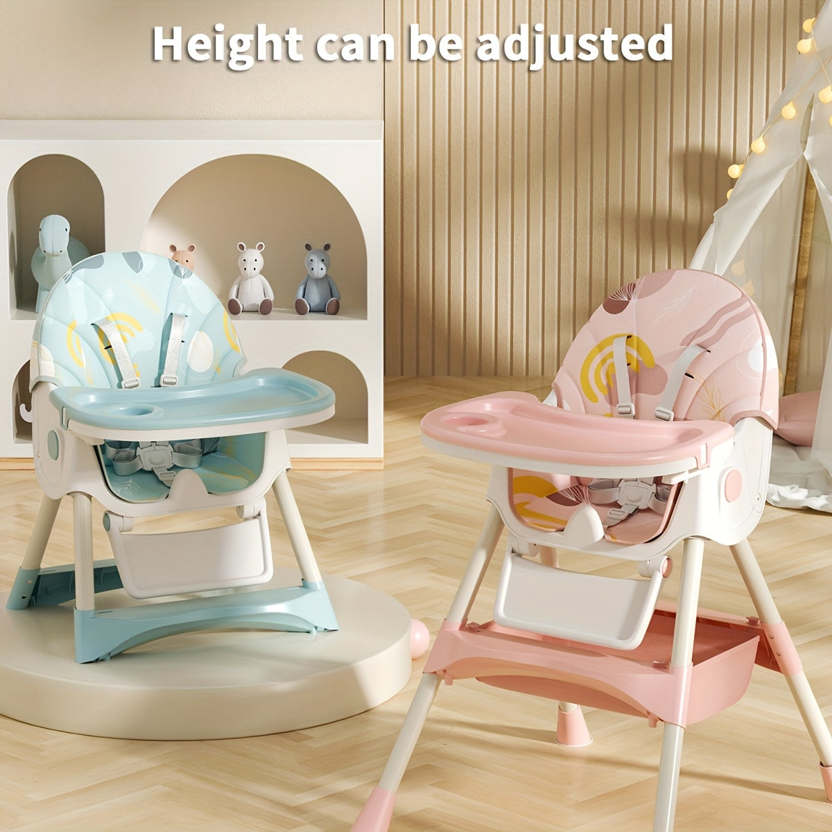 Adjustable Multi-Functional Dining Chair for Youngsters with Tray
