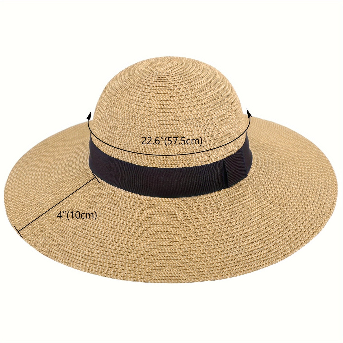 Womens Wide Brim Sun Hat With UV Protection for Beach