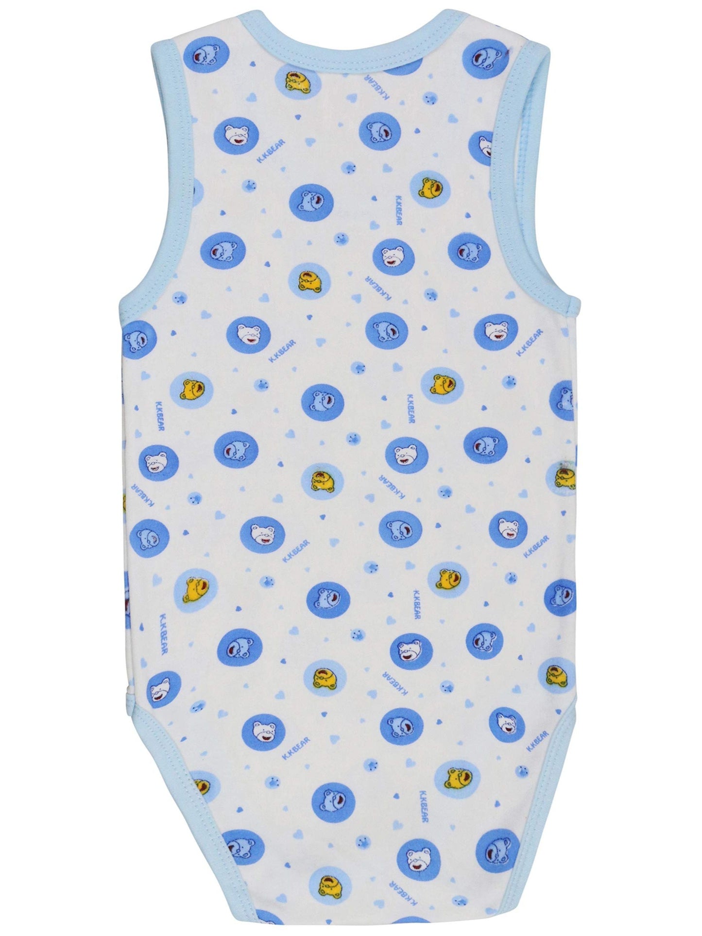 ToBeInStyle Baby Boys' Cartoon Tank Top Bodysuit 4 Pack