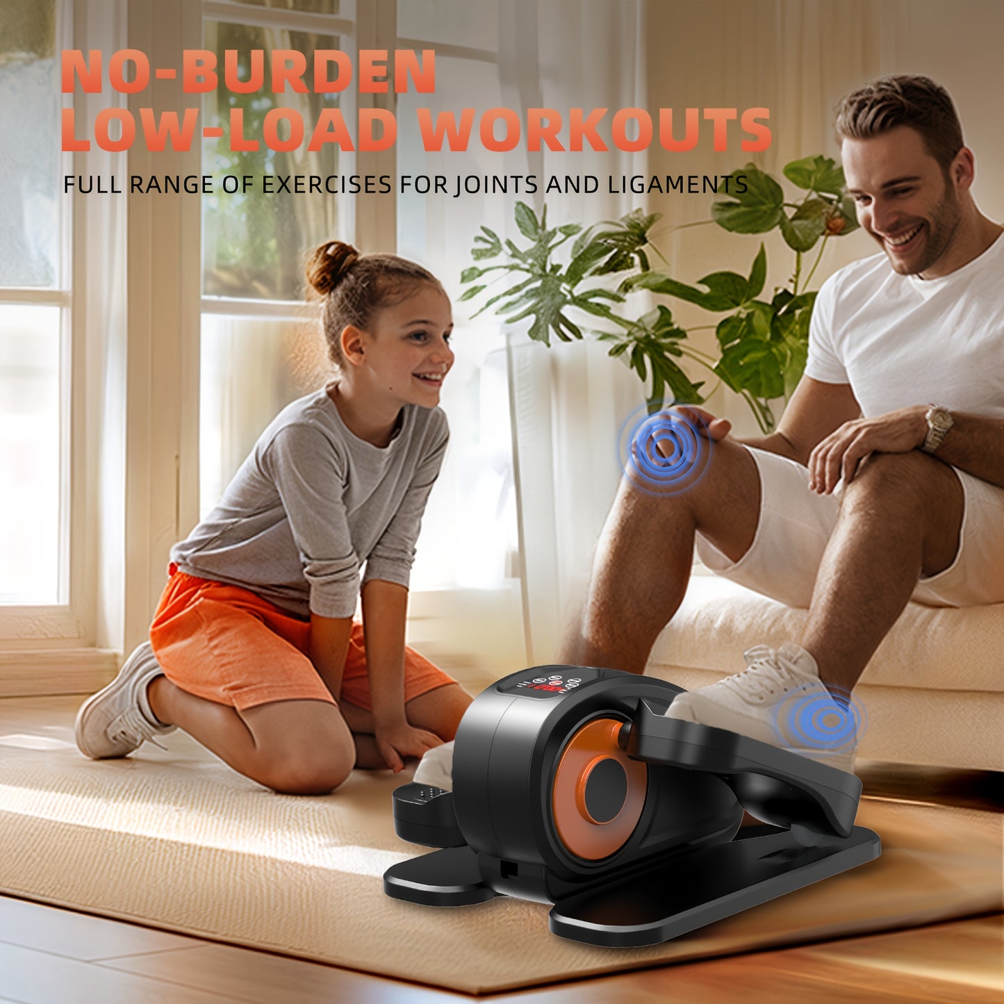 Portable Under Desk Elliptical Machine for Convenient Leg Exercise