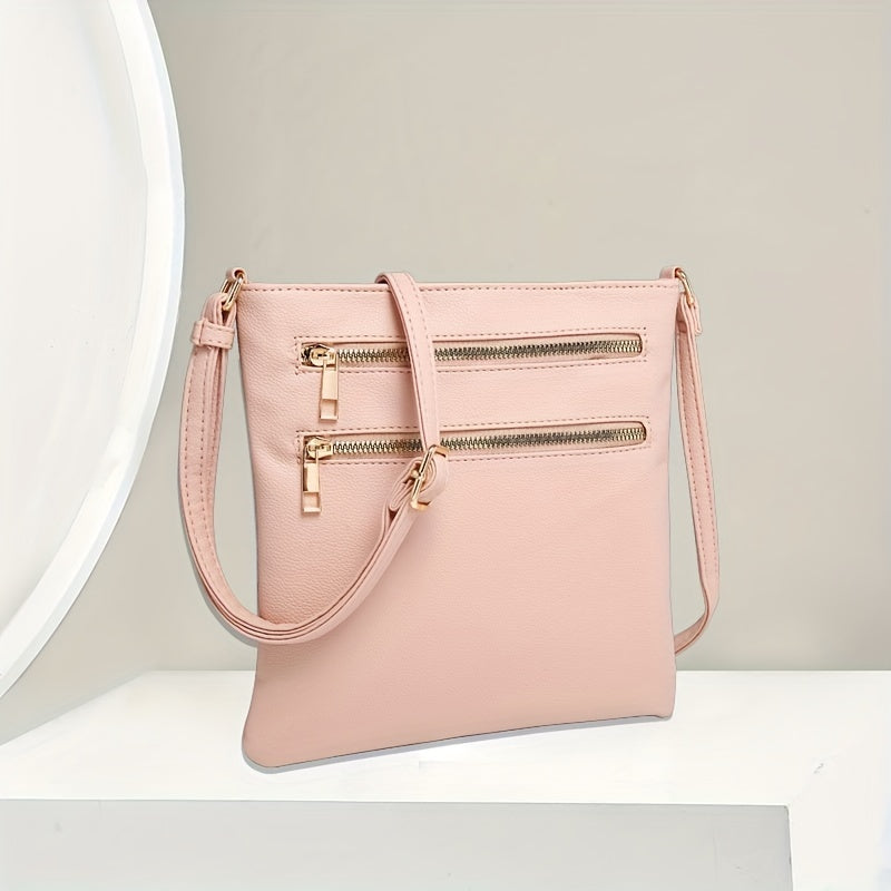 Valentine's Day Faux Leather Crossbody Bag with Adjustable Strap