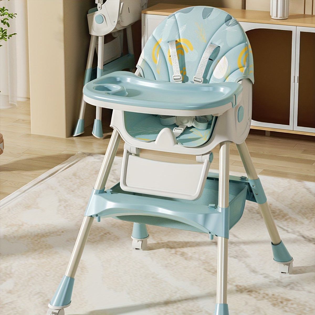 Adjustable Multi-Functional Dining Chair for Youngsters with Tray