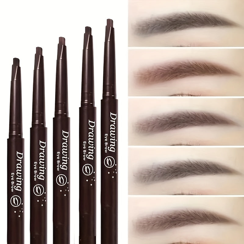 Double Ended Waterproof Eyebrow Pencil with Brush 12 Pack