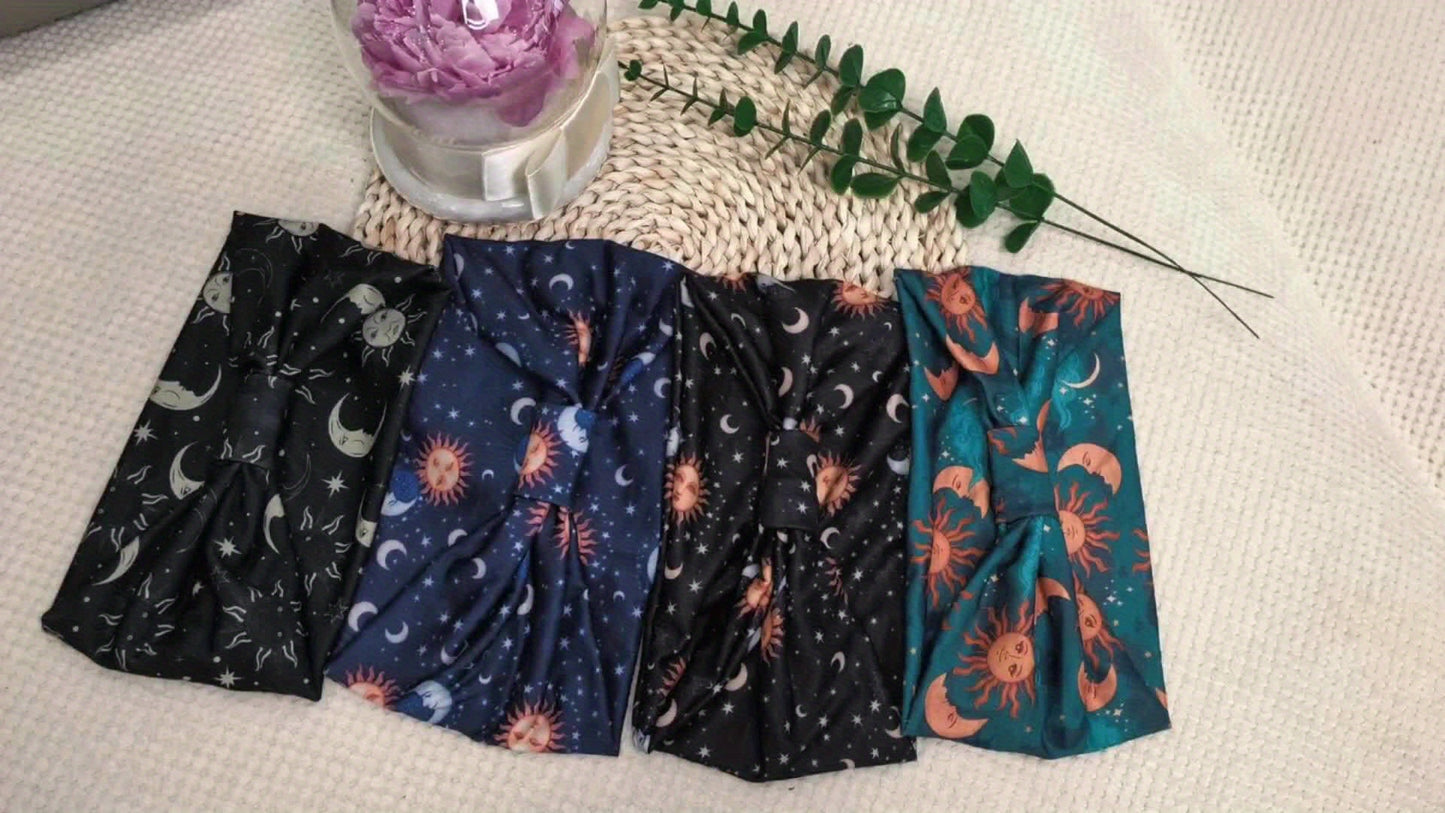 Bohemian Anti Slip Sports Headband Set for Yoga and Running