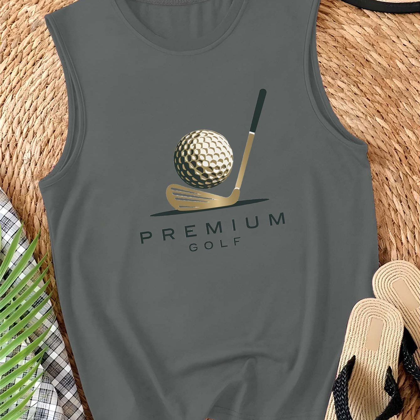 Women's Premium Golf Sleeveless Vest with Stylish Graphic Design