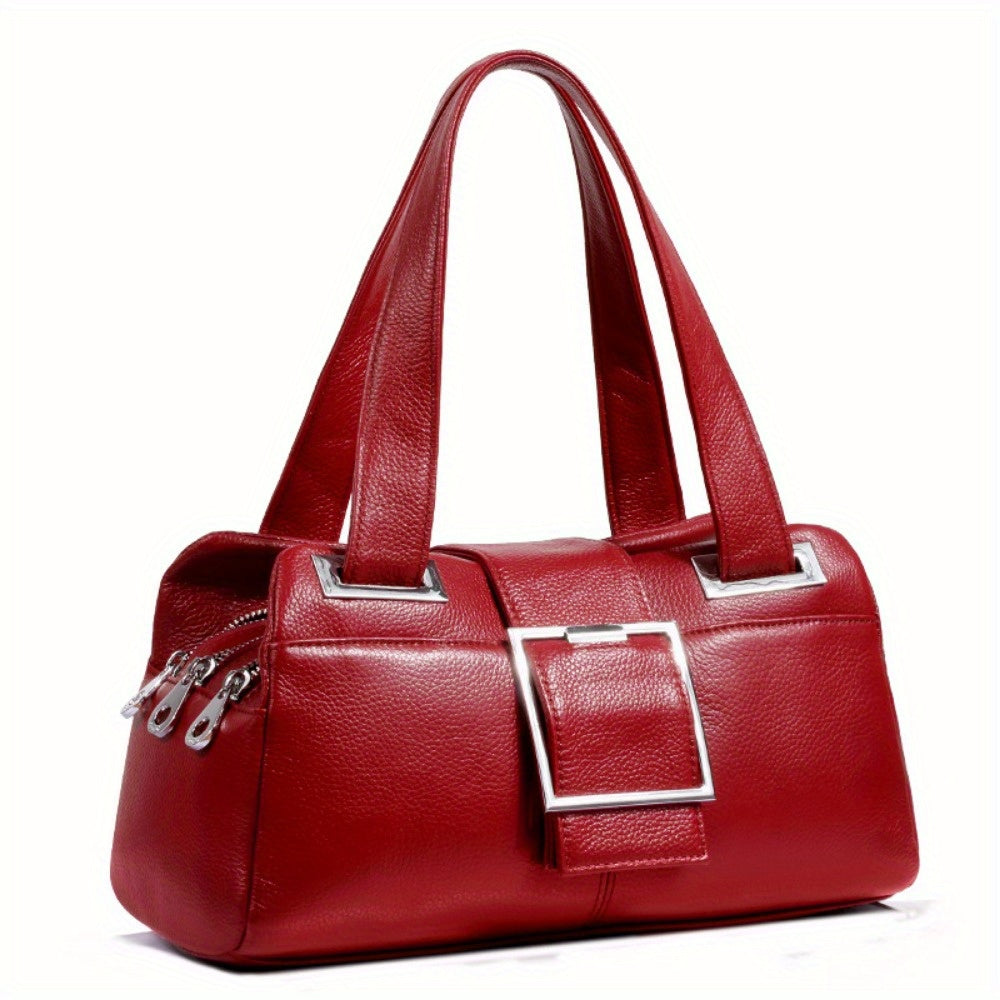 Genuine Leather Women's Shoulder Bag for Fashionable Everyday Use