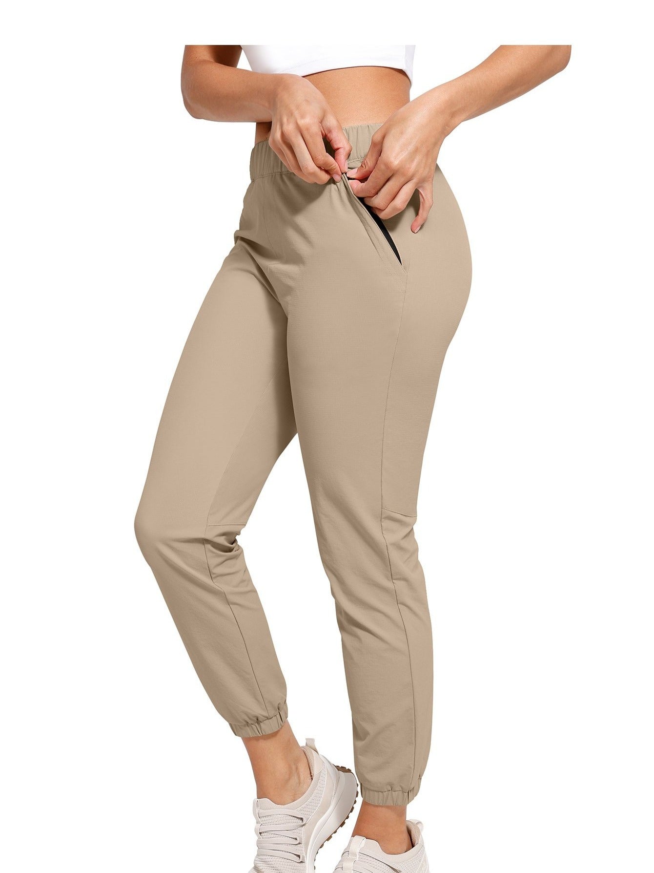 High Waist Stretch Golf Pants for Travel and Casual Wear