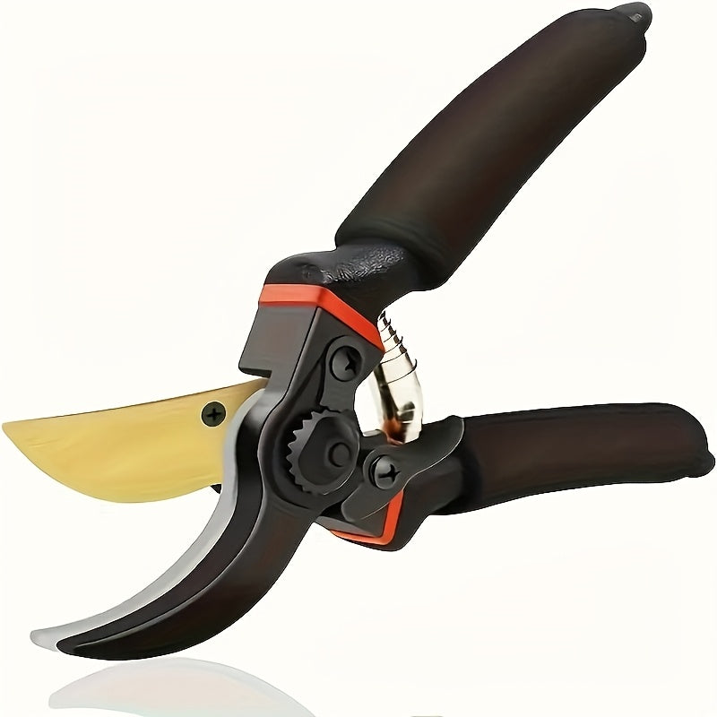Heavy Duty Manual Pruning Shears with Ultra Sharp Steel Blades and Ergonomic Non Slip Handles Professional Garden Clippers for Roses Trees Shrubs Hedges Multi Purpose Manual Garden Shears for Right Handed Gardeners