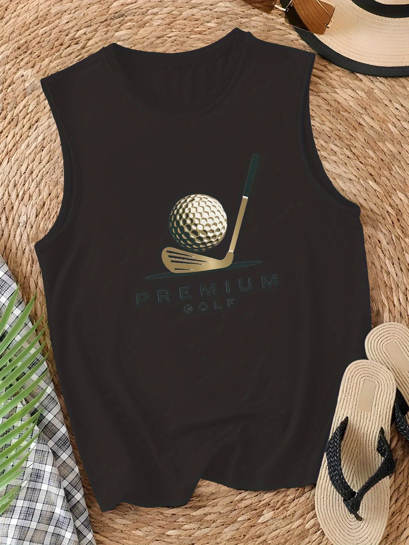 Women's Premium Golf Sleeveless Vest with Stylish Graphic Design