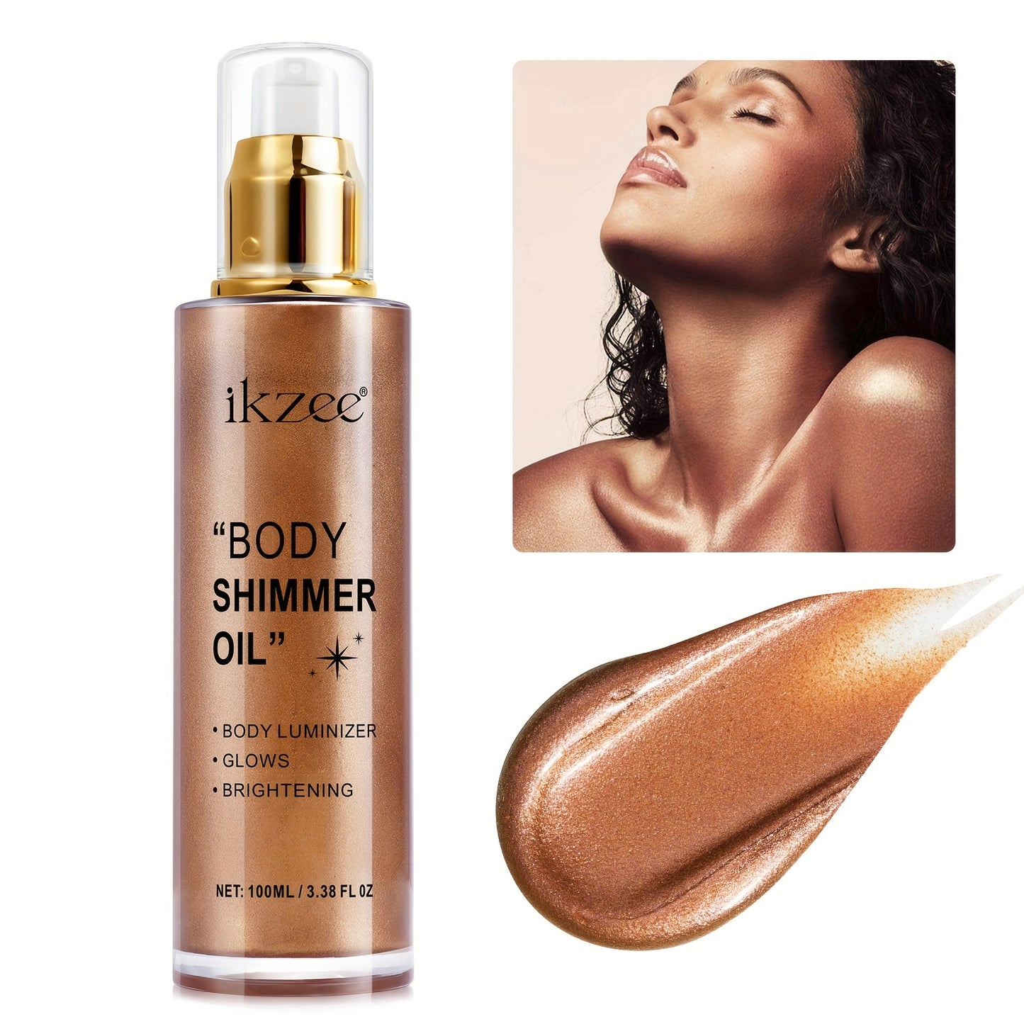 Body Glitter Oil for Radiant Skin and Festive Occasions