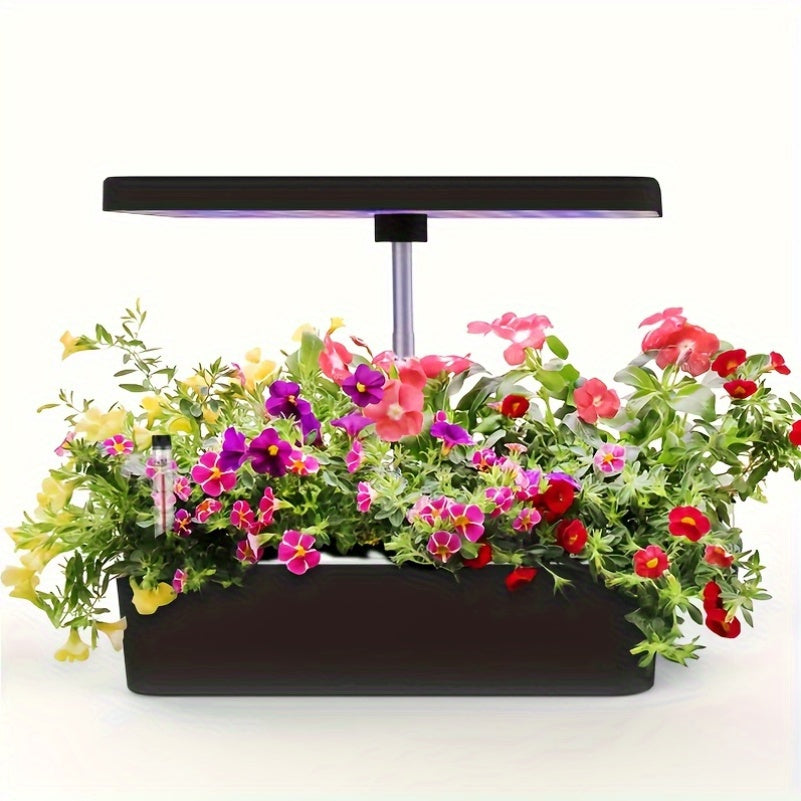 Hydroponics Growing System With 10 Pods And Nutrients 1 Gallon Water Tank Automatic Timer Height Adjustable Indoor Herb Garden Kit With Grow Lights And Quiet Water Pump