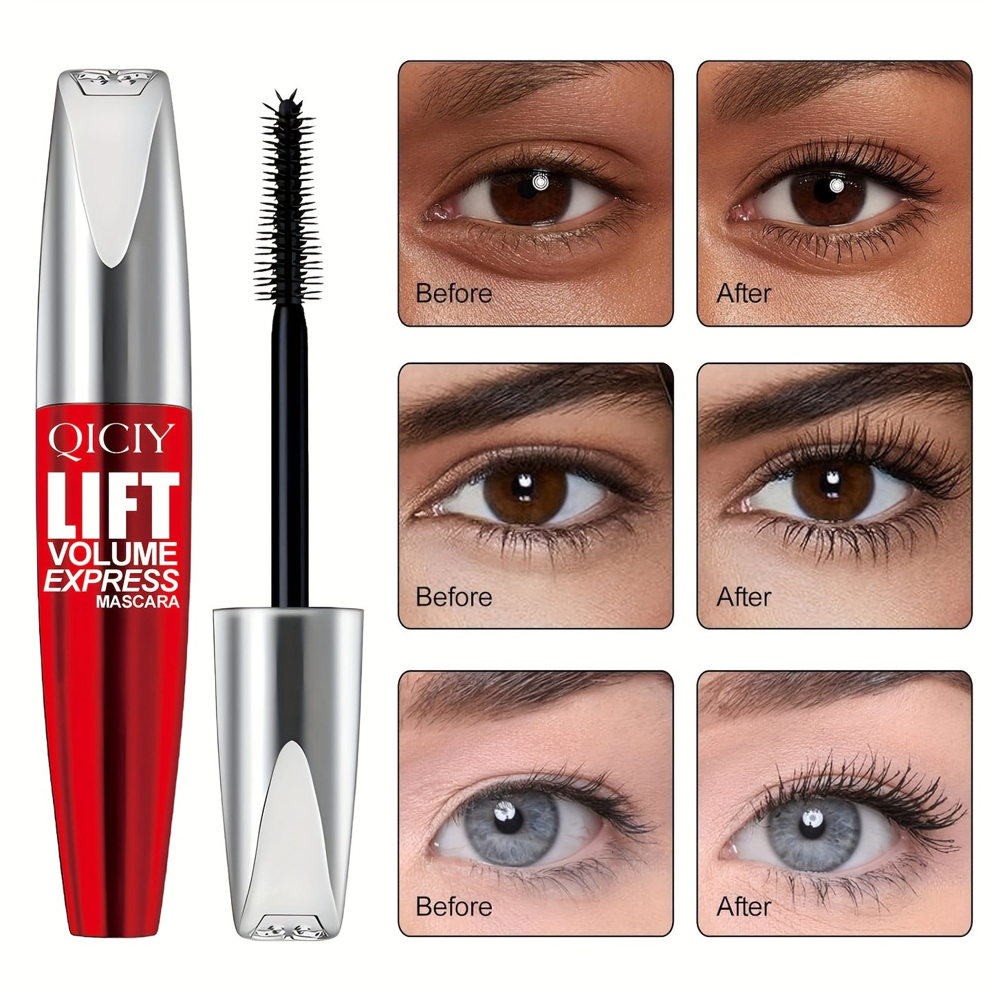 5D Maximum Volume Mascara Set for Gorgeous Eye Makeup