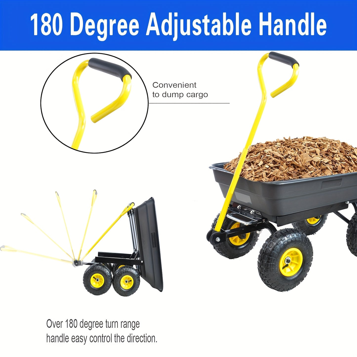 Heavy Duty Garden Cart for Easy Outdoor Gardening Tasks