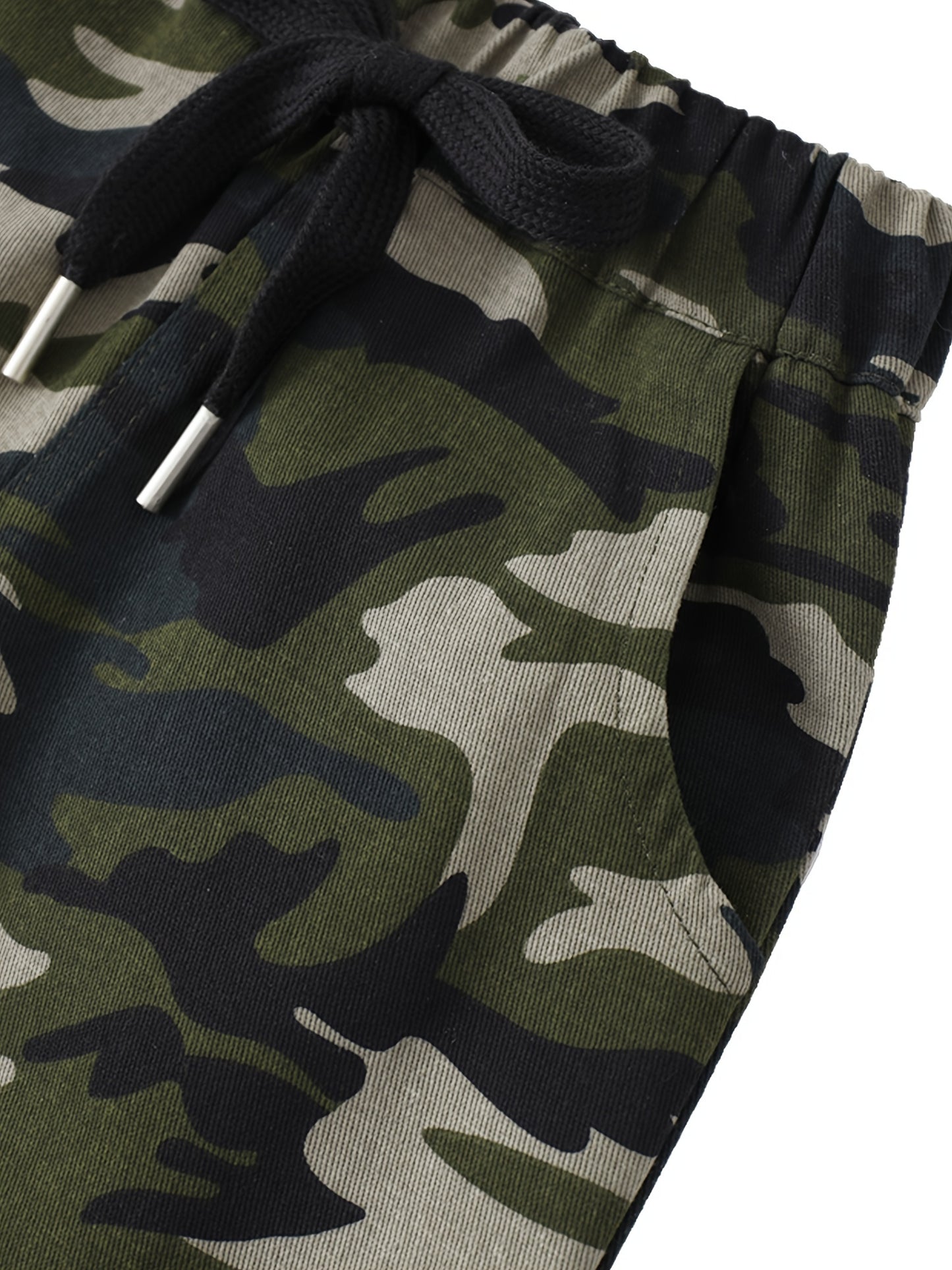 Kids 2 Piece Boy's Summer Outfit Set Trendy Tee and Comfy Camouflage Shorts Casual Daily Wear for Stylish Toddler Baby