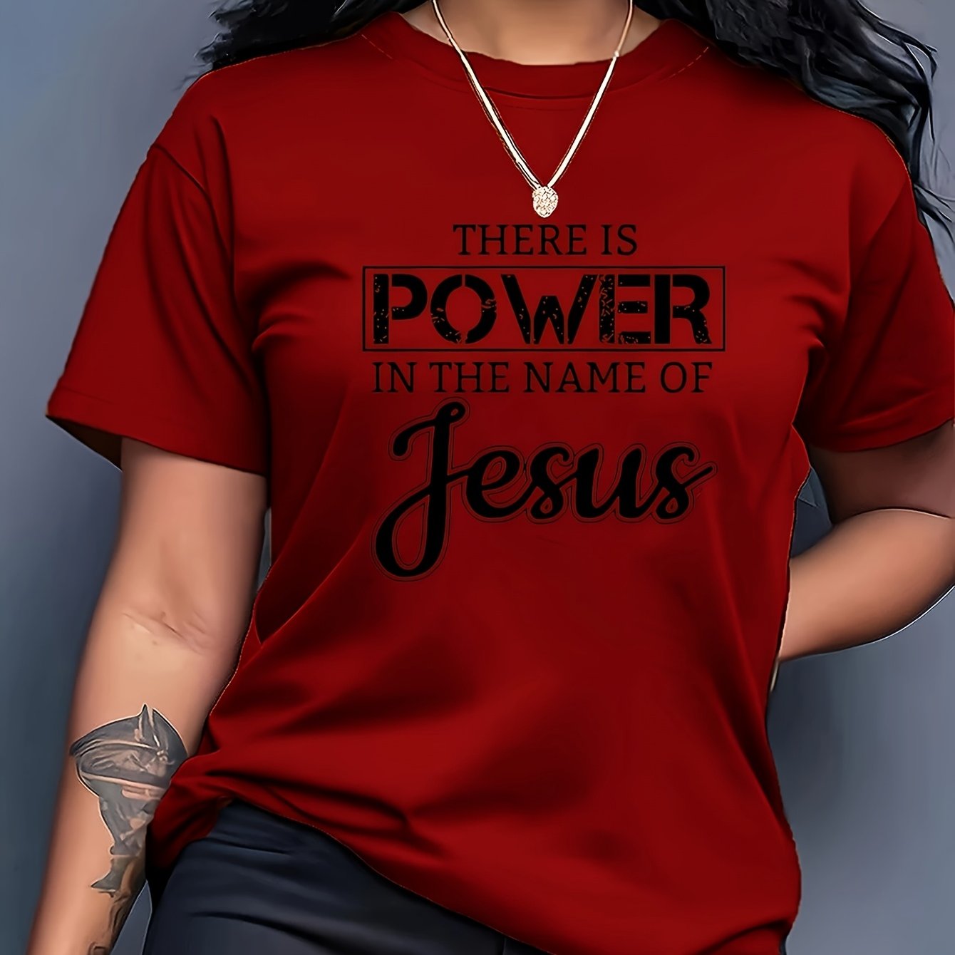 Trendy Cartoon Print Women's Round Neck T-Shirt for Everyday Wear