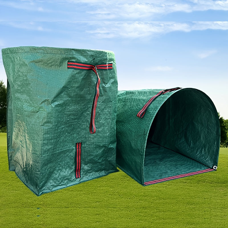 Heavy-Duty Garden Leaf Bag with Free Work Gloves for Cleanup