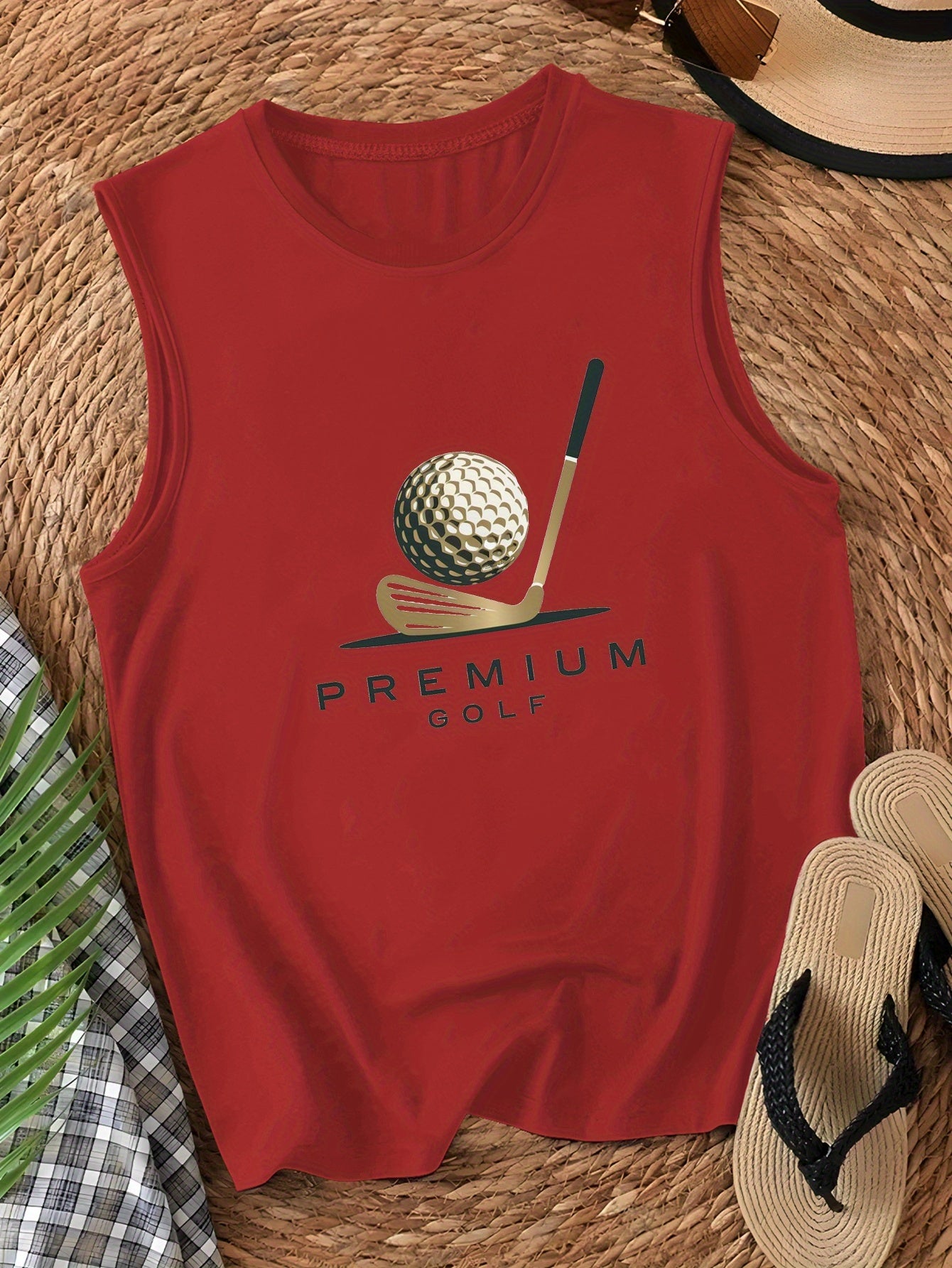 Women's Premium Golf Sleeveless Vest with Stylish Graphic Design