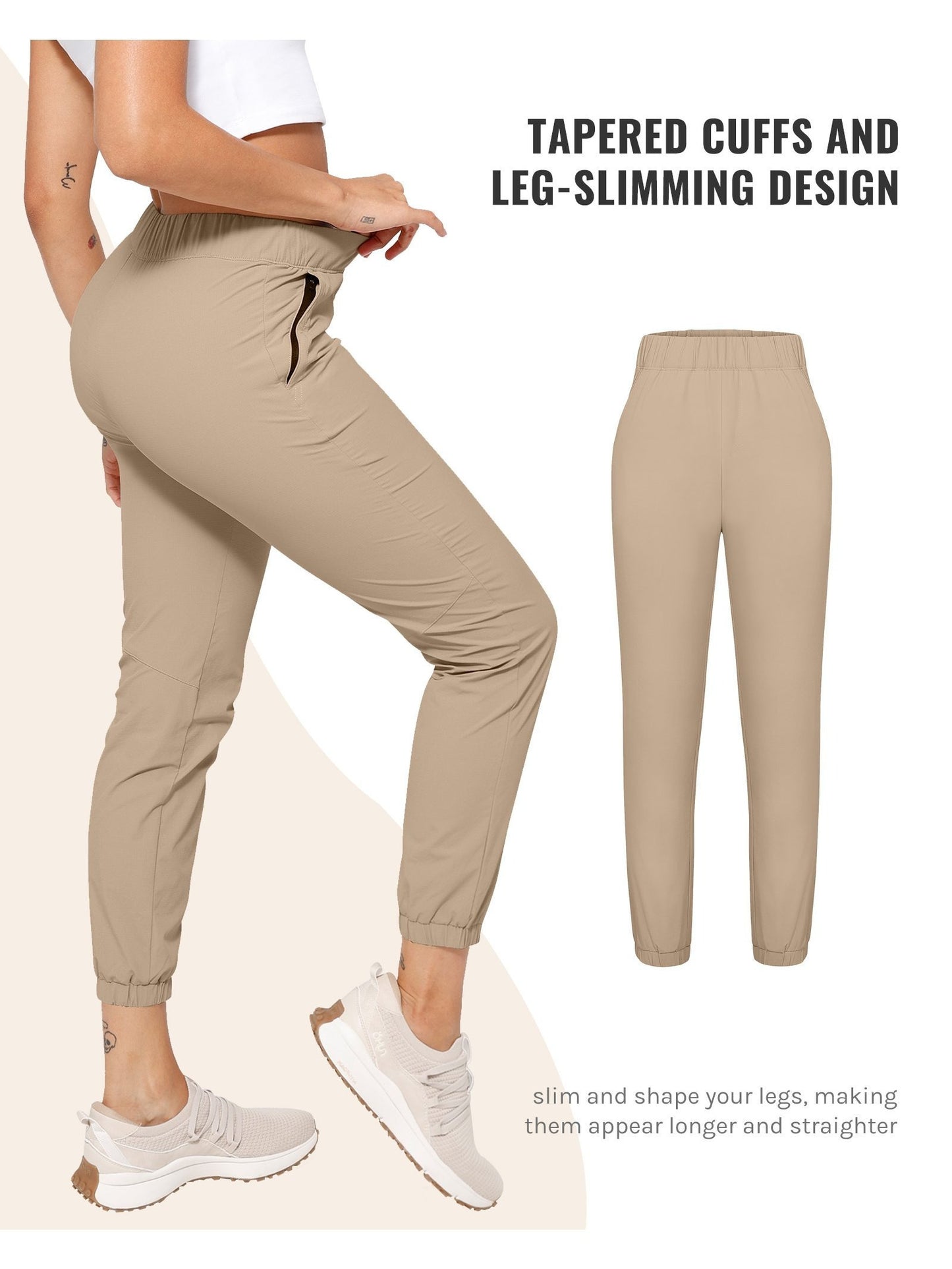 High Waist Stretch Golf Pants for Travel and Casual Wear