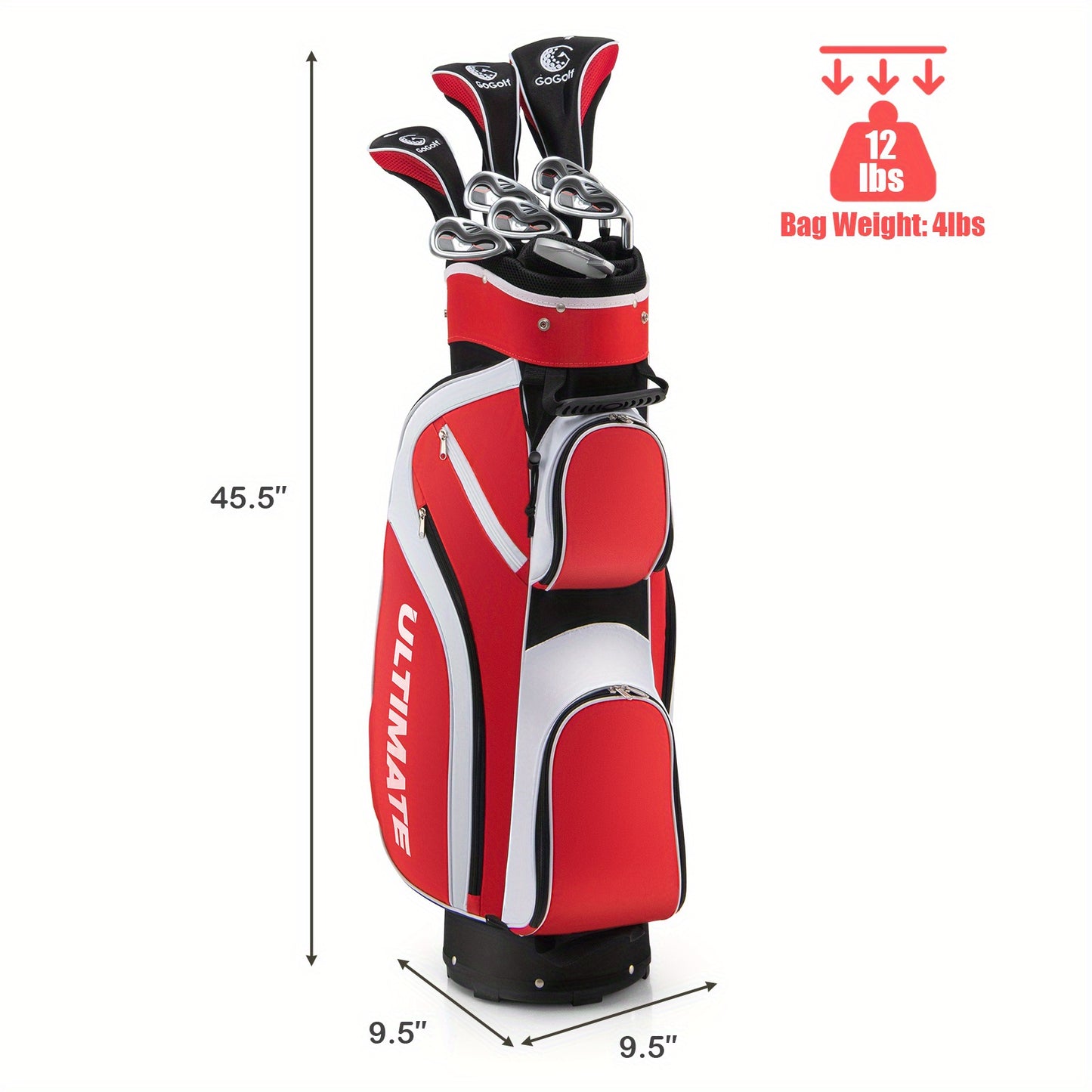 SAFSTAR Women's Complete Golf Club Set with Stand Bag