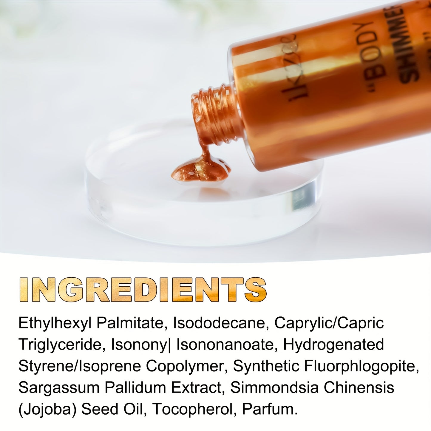 Body Glitter Oil for Radiant Skin and Festive Occasions