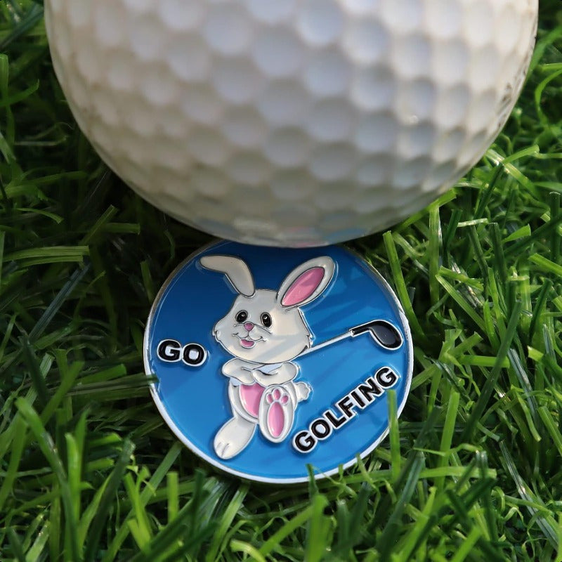 Iron Golf Ball Markers Set of Seven for Precision Play