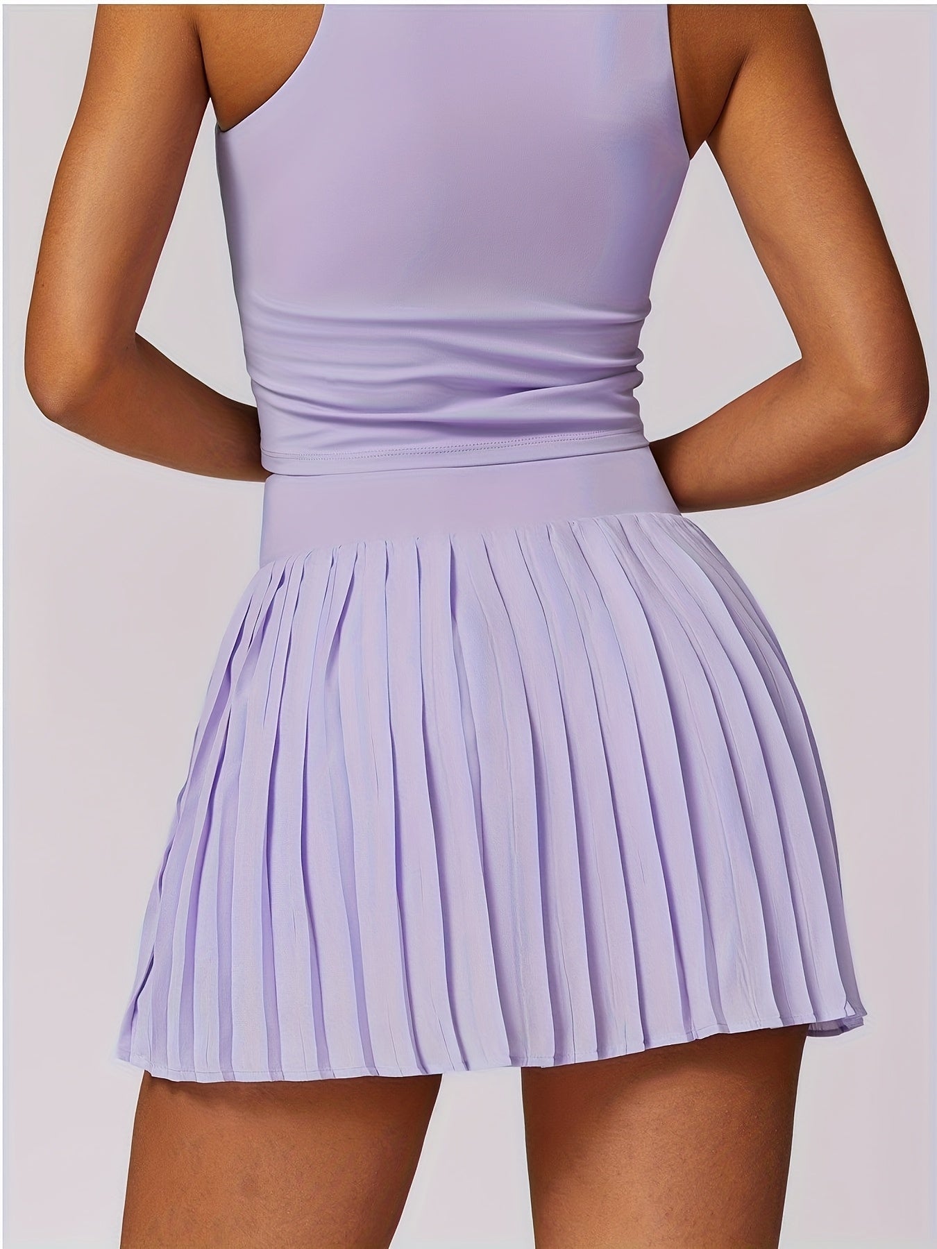Women's Quick-Dry Pleated Sports Skirt with Pockets for Fitness
