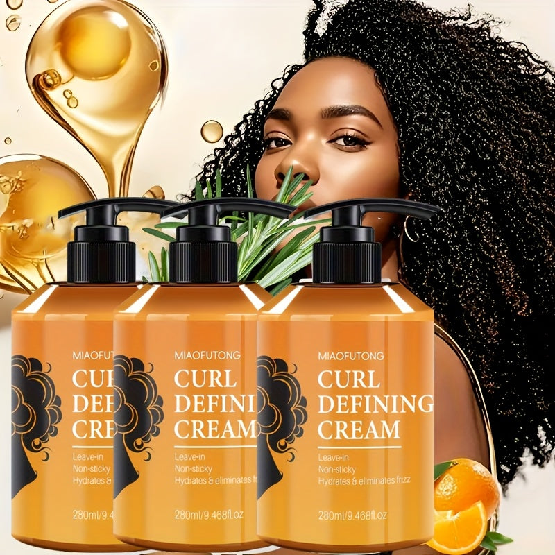 Moisturizing Hair Cream With Black Castor Oil For Frizz Control