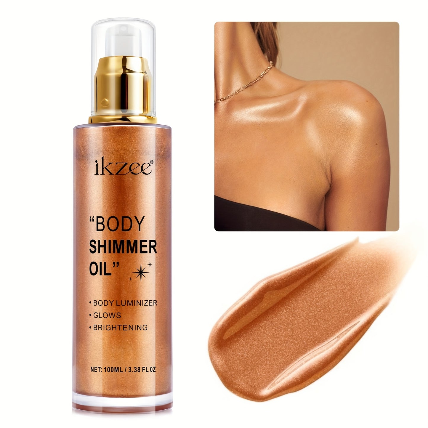 Body Glitter Oil for Radiant Skin and Festive Occasions