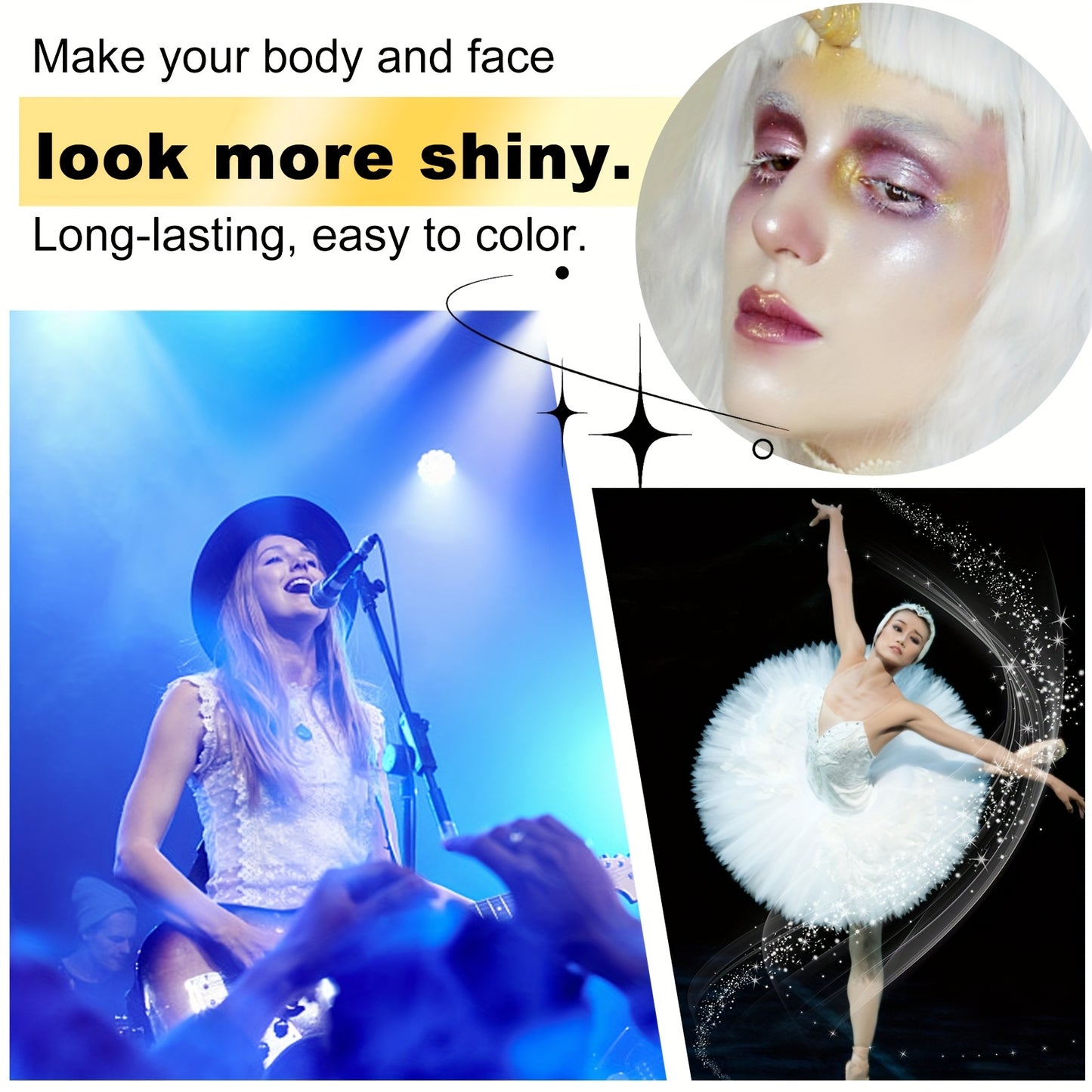 Body Glitter Oil for Radiant Skin and Festive Occasions