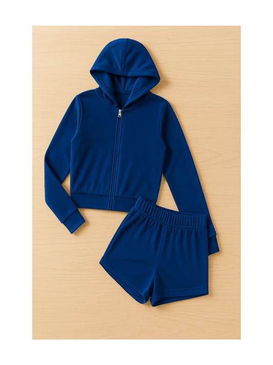 Womens Velour Tracksuit Set with Athletic Zip Up Hoodie